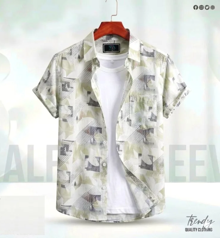 Digital Printed Premium Half Sleeve Shirt
