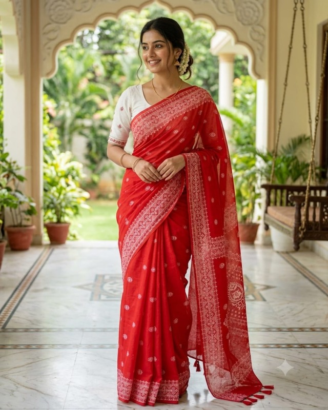 Chanderi silk sharee