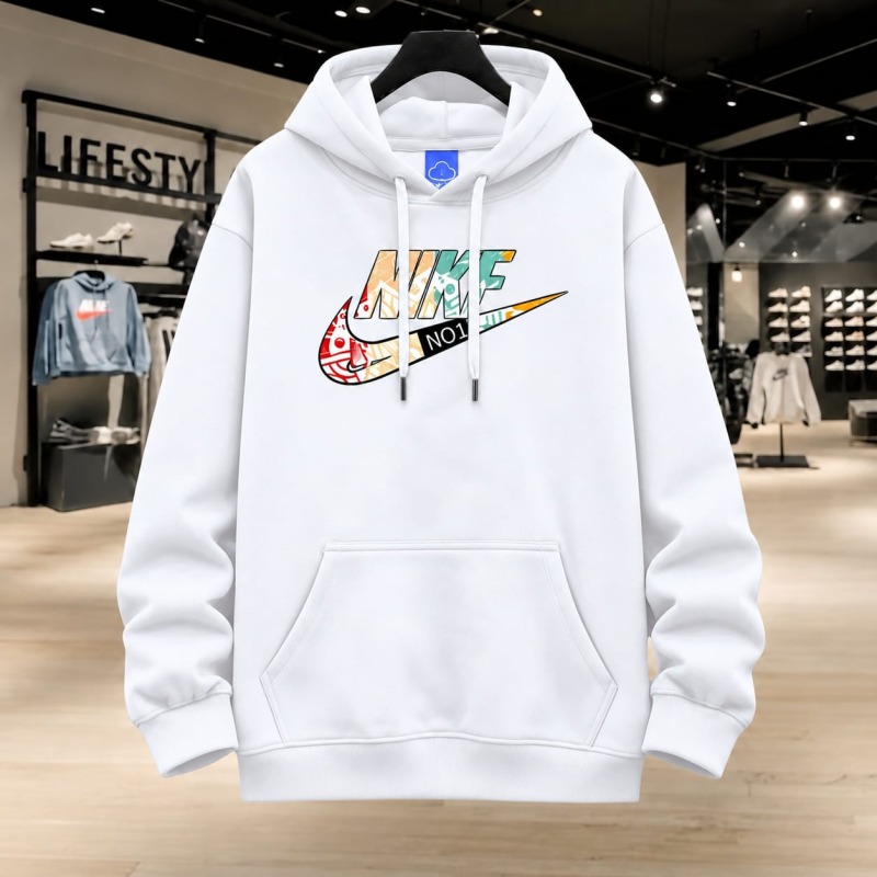 Stylish Solid Printed Cotton Hoodie